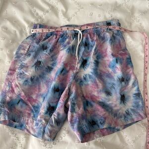 Trunks swim shorts cotton candy tie dye